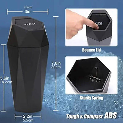 2-Piece: Compact Car Mini Trash Can DailySale