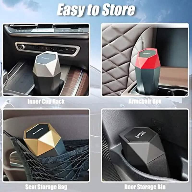 2-Piece: Compact Car Mini Trash Can DailySale