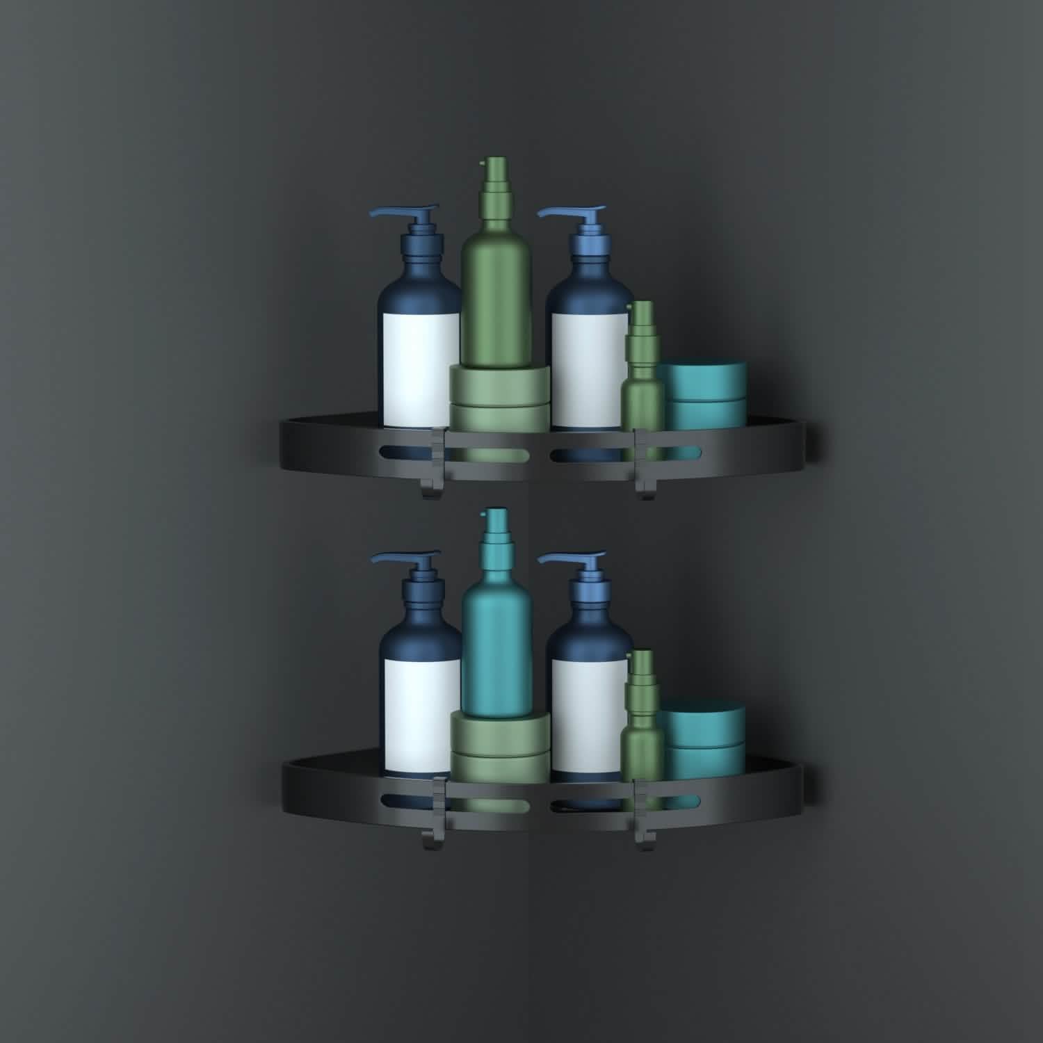 2-Piece: Corner Shower Caddy Shelf DailySale