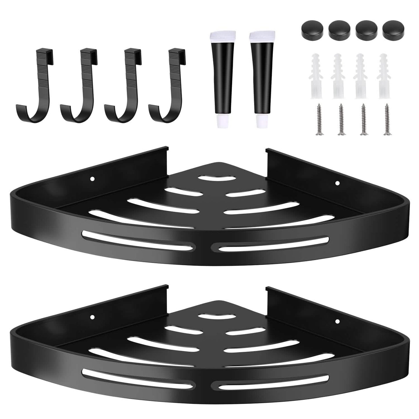 2-Piece: Corner Shower Caddy Shelf DailySale