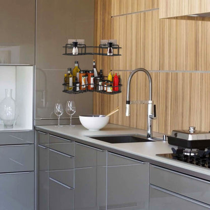 2-Piece: Corner Shower Caddy Shelves DailySale