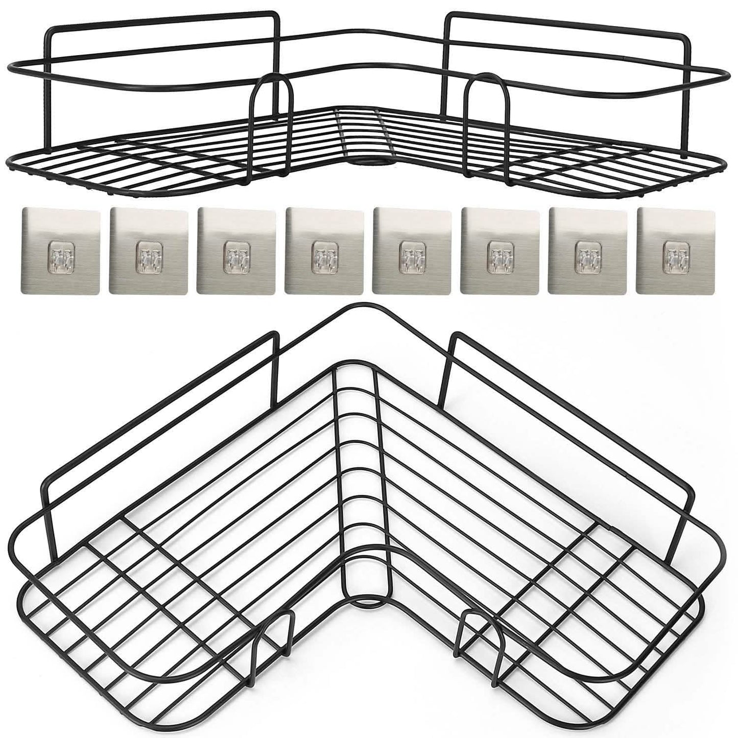 2-Piece: Corner Shower Caddy Shelves DailySale