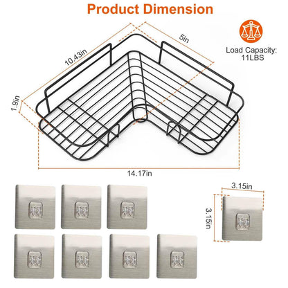 2-Piece: Corner Shower Caddy Shelves DailySale