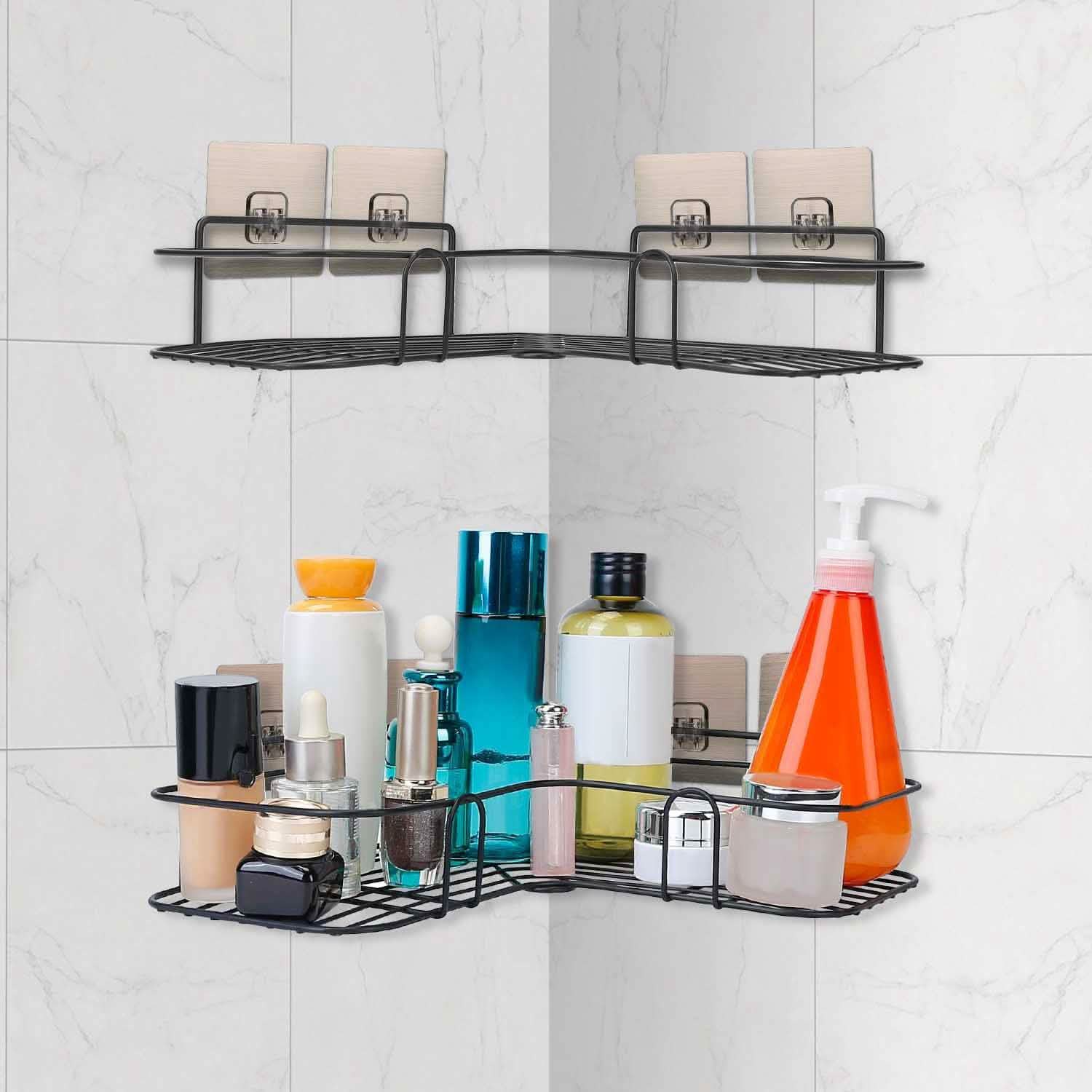 2-Piece: Corner Shower Caddy Shelves DailySale