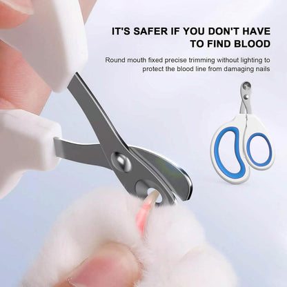 2-Piece: Easy-Grip Stainless Steel Cat Nail Clippers DailySale