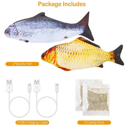 2-Piece: Electric Moving Fish Cat Toy DailySale
