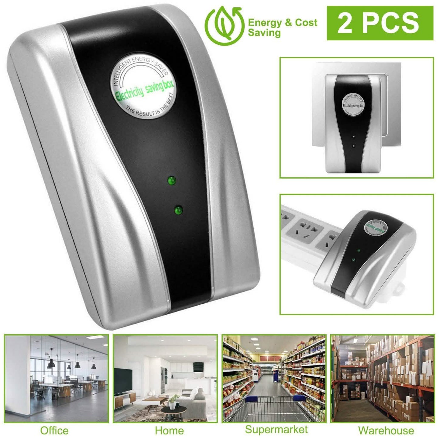 2-Piece: Electricity Saving Box DailySale