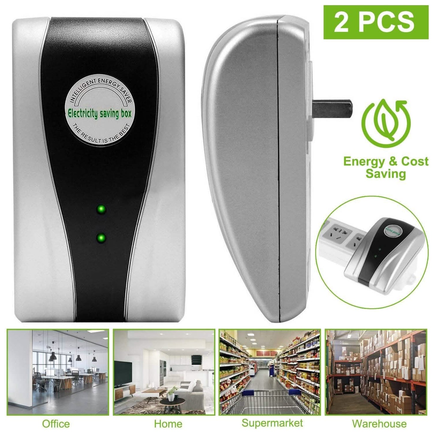 2-Piece: Electricity Saving Box DailySale