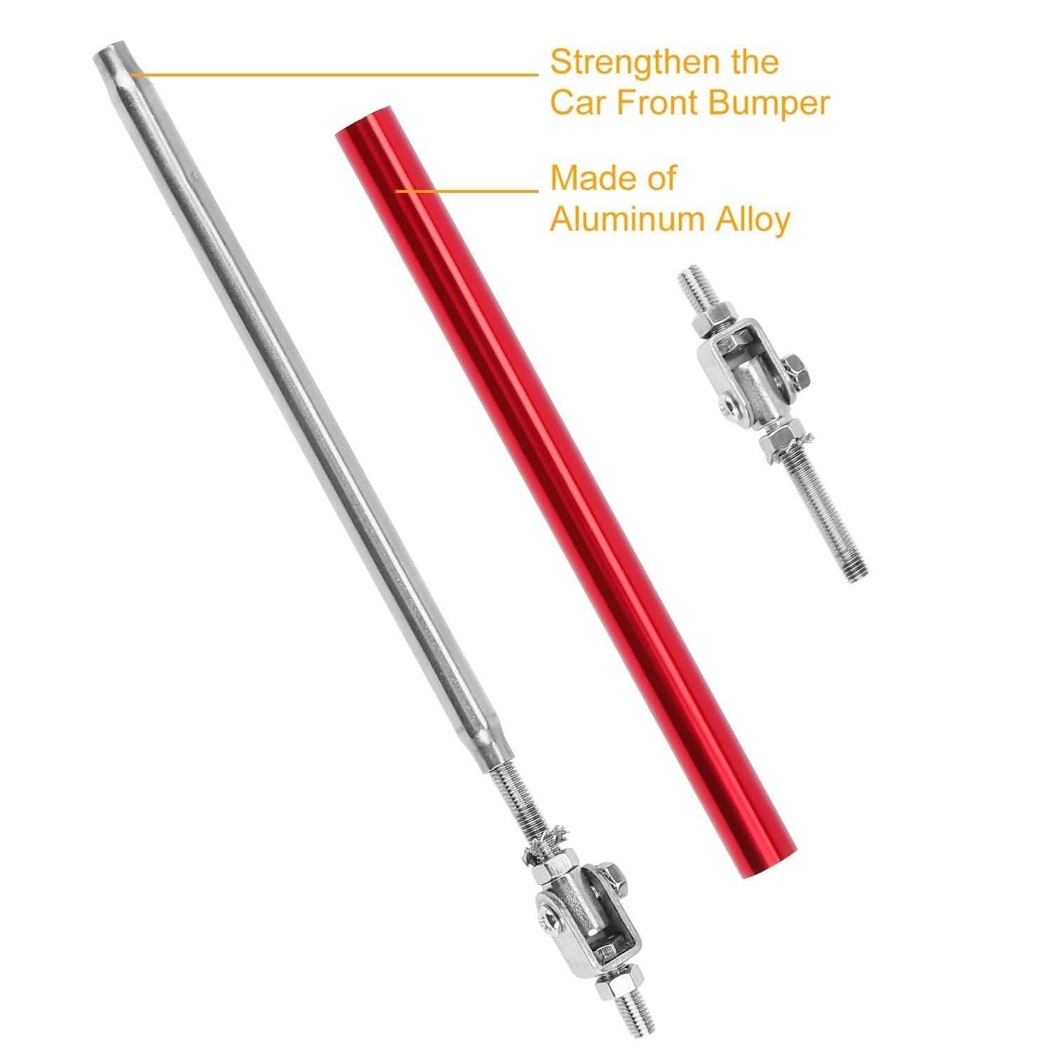 2-Piece: Front Bumper Lip Splitter Rod DailySale