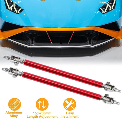 2-Piece: Front Bumper Lip Splitter Rod DailySale