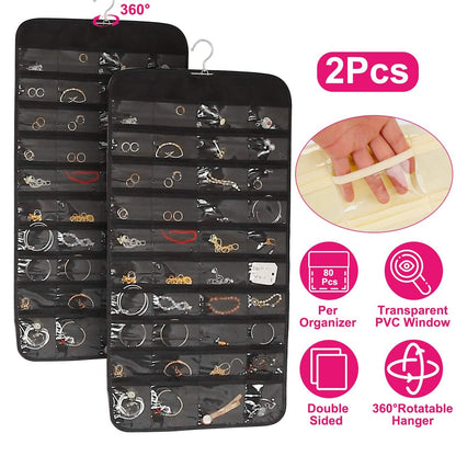 2-Piece: Hanging Jewelry Organizer DailySale