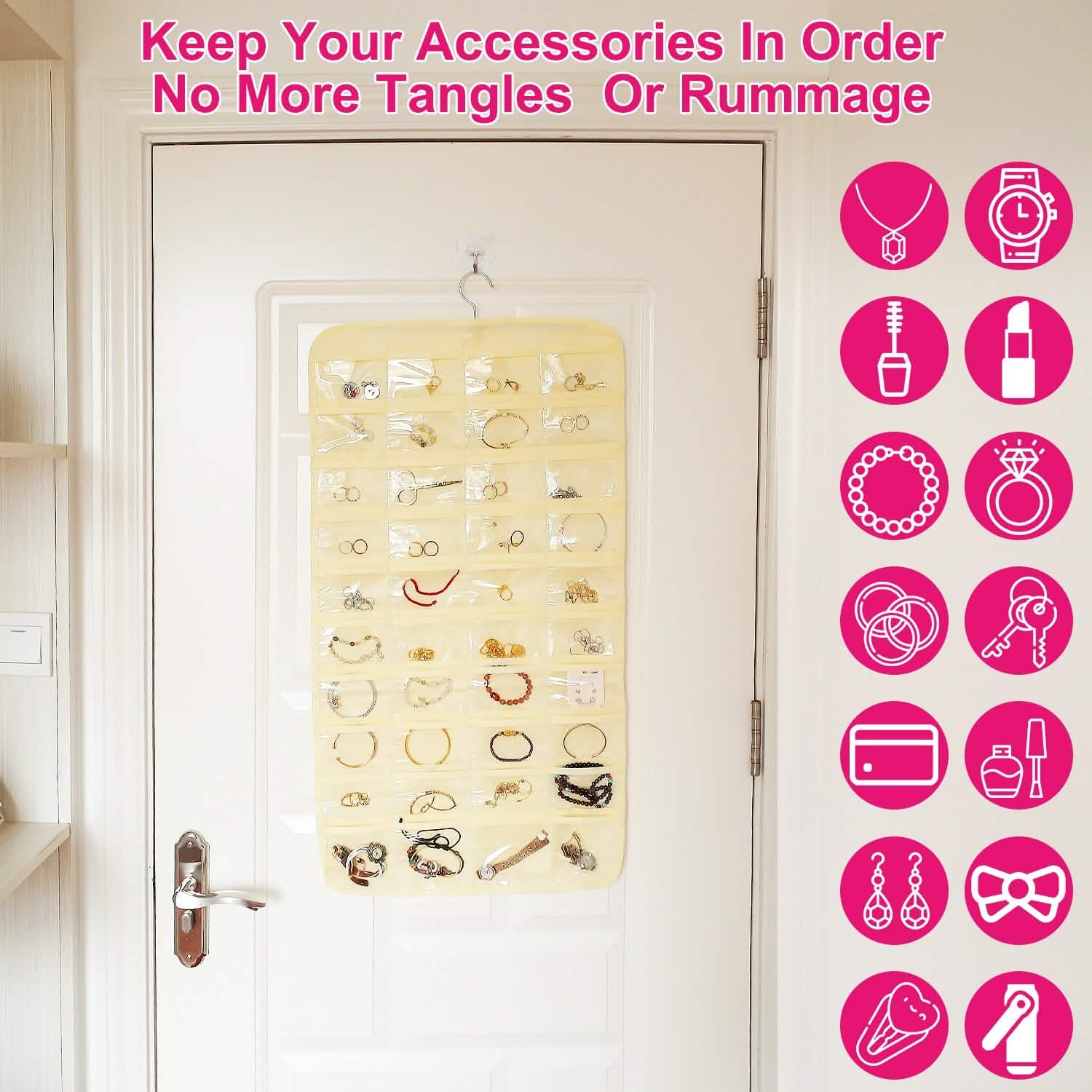 2-Piece: Hanging Jewelry Organizer DailySale