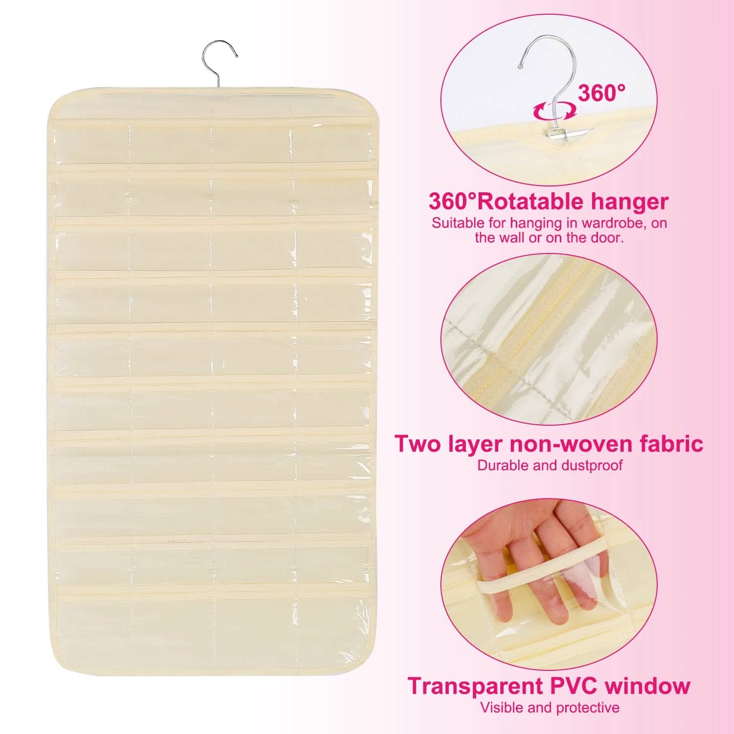 2-Piece: Hanging Jewelry Organizer DailySale