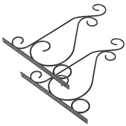 2-Piece: Iron Plant Hanging Bracket Plant Hanger Wall Hooks DailySale