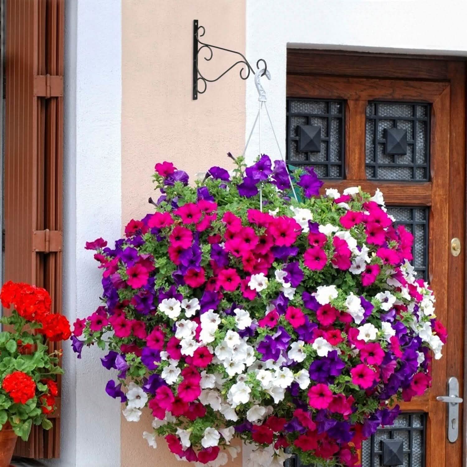 2-Piece: Iron Plant Hanging Bracket Plant Hanger Wall Hooks DailySale