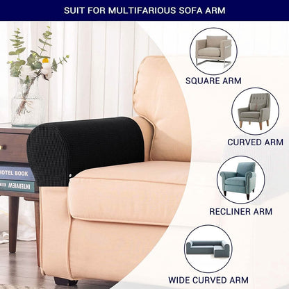 2-Piece: Jacquard Sofa Armrest Slipcover DailySale