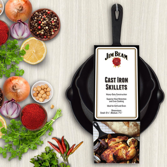 2-Piece: Jim Beam Cast Iron Skillets DailySale