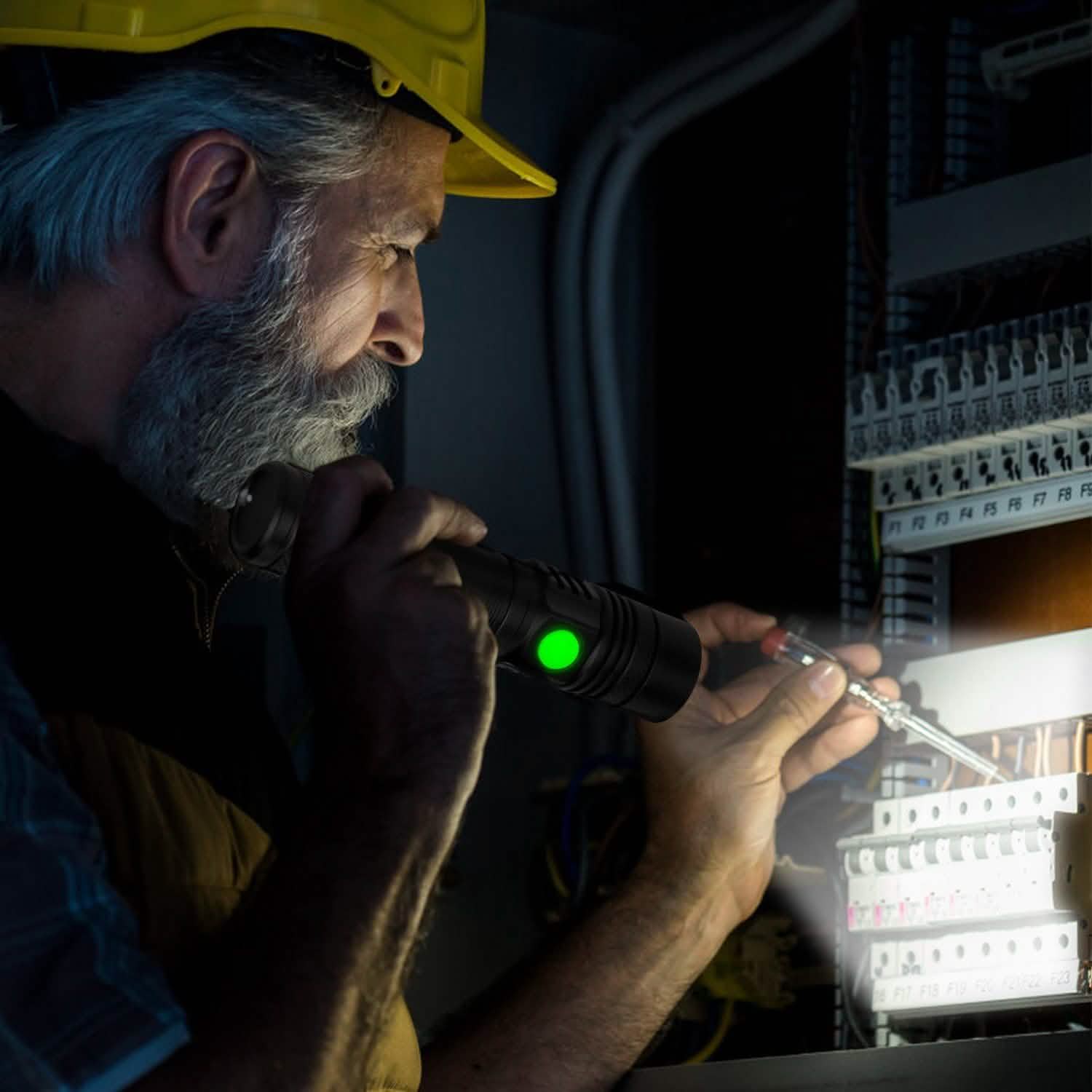 2-Piece: LED Handheld Flashlight Zoomable USB Rechargable DailySale