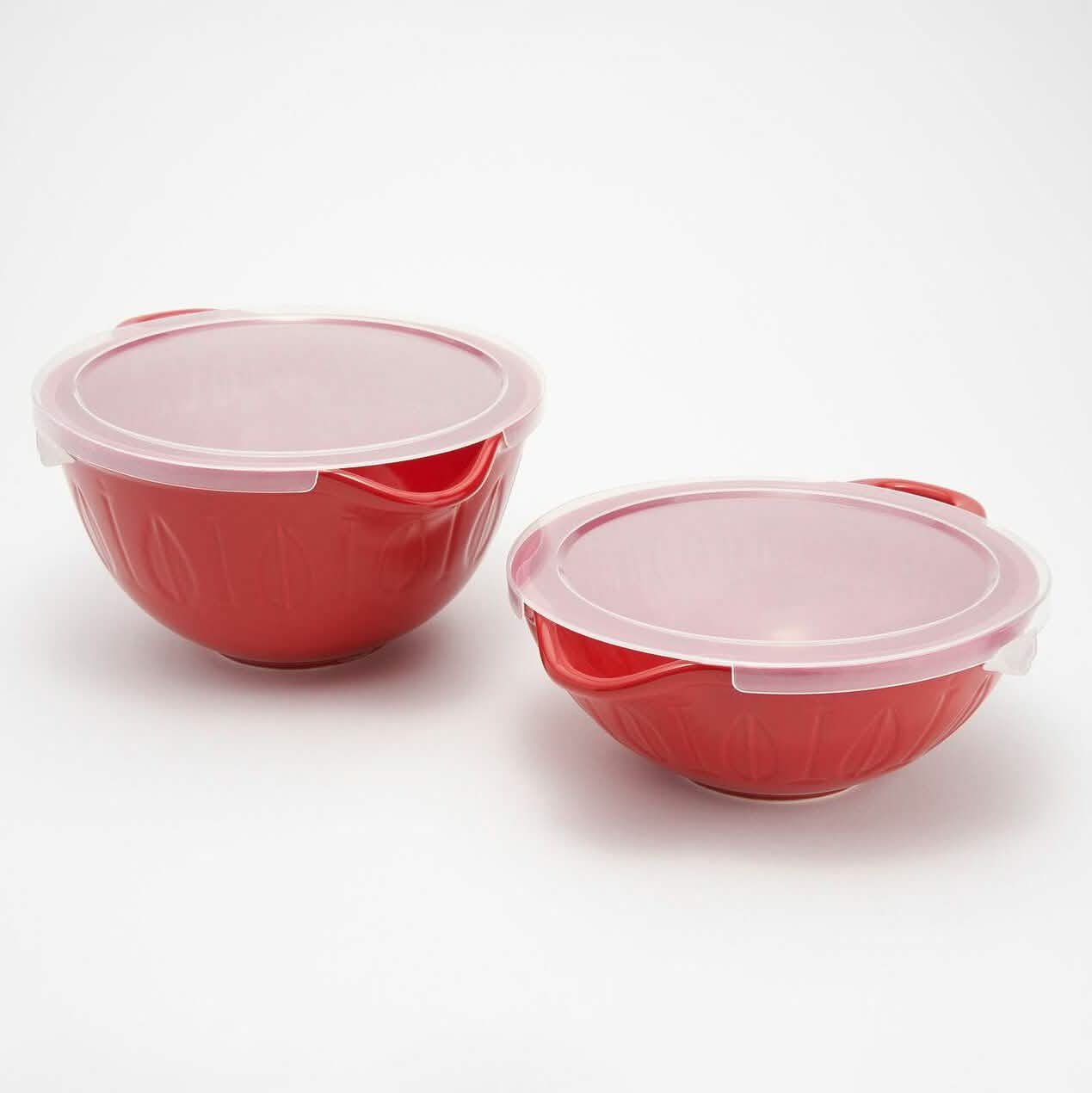 2-Piece: Mad Hungry Lip'n'Loop Mixing Bowl with Lids DailySale