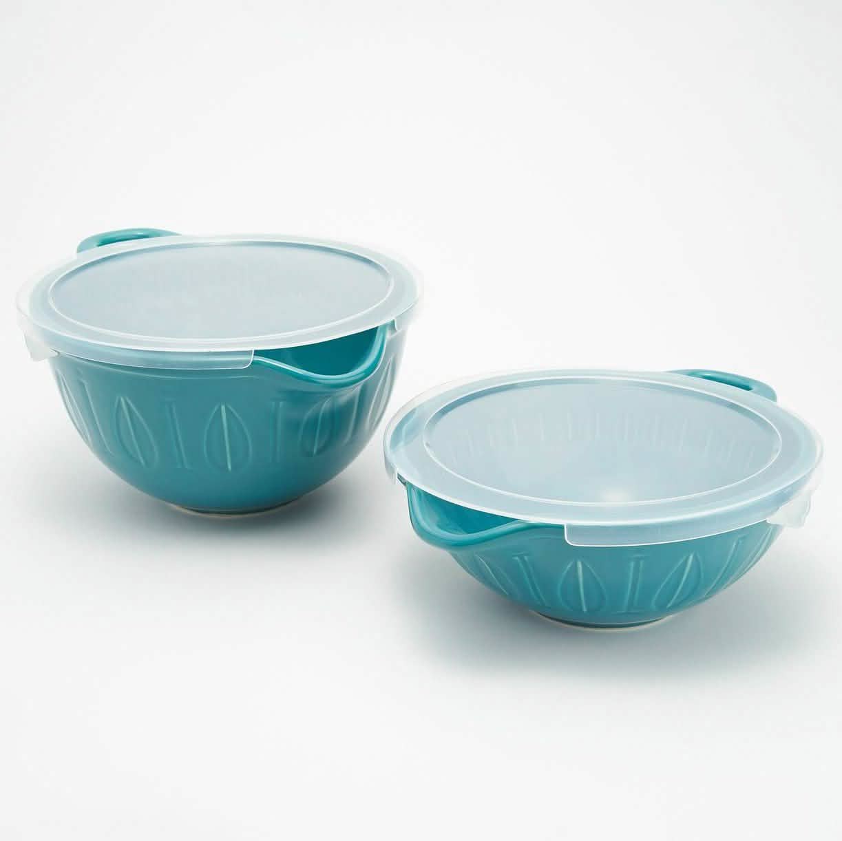2-Piece: Mad Hungry Lip'n'Loop Mixing Bowl with Lids DailySale