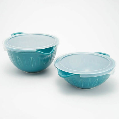 2-Piece: Mad Hungry Lip'n'Loop Mixing Bowl with Lids DailySale