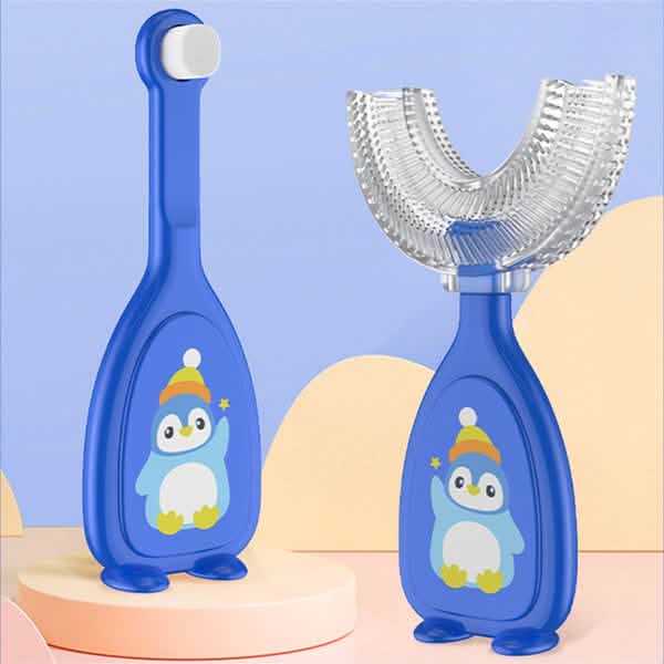 2-Piece: Manual Children's U-Shaped Toothbrush DailySale