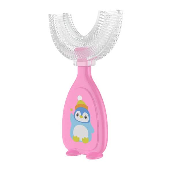 2-Piece: Manual Children's U-Shaped Toothbrush DailySale