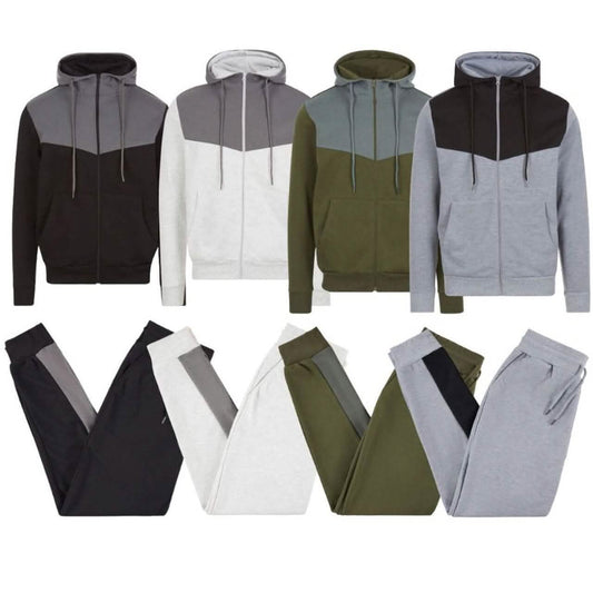 2-Piece: Men’s Fleece-Lined Tech Hoodie and Jogger Set DailySale
