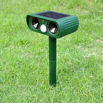 2-Piece: Outdoor Solar Ultrasonic Pest Repeller DailySale