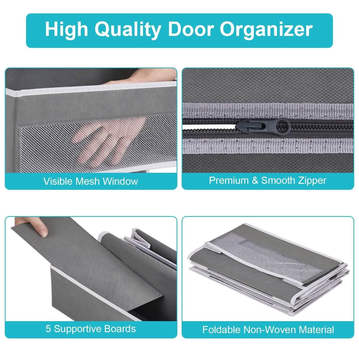 2-Piece: Over the Door Organizer 6-Tier Hanging Basket DailySale