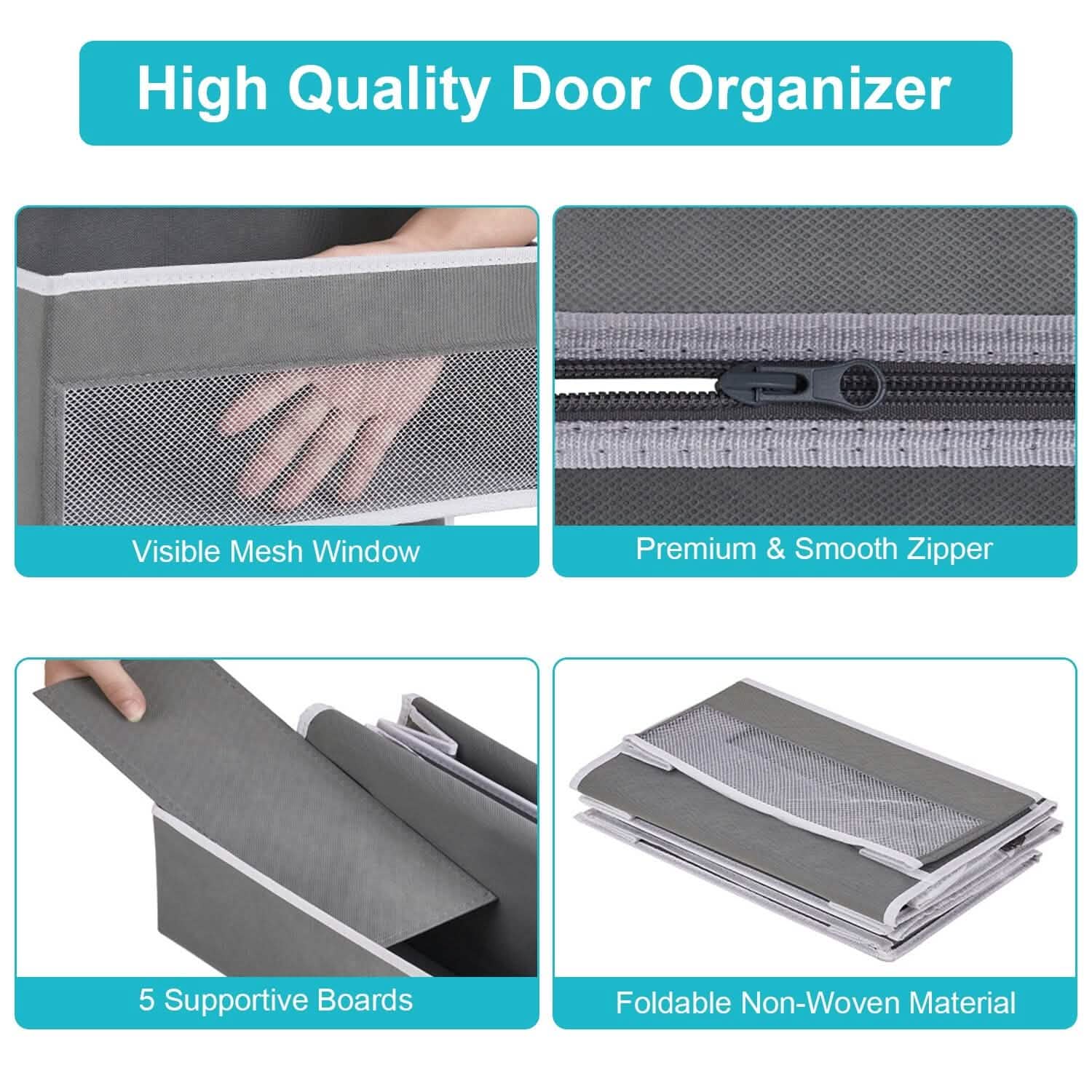 2-Piece: Over the Door Organizer 6-Tier Hanging Basket DailySale