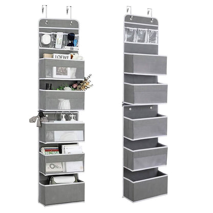 2-Piece: Over the Door Organizer 6-Tier Hanging Basket DailySale