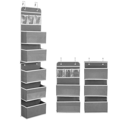 2-Piece: Over the Door Organizer 6-Tier Hanging Basket DailySale
