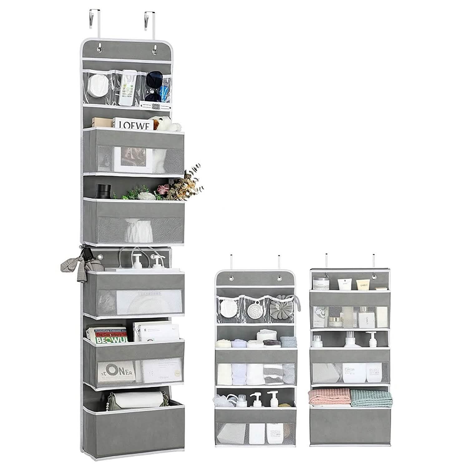 2-Piece: Over the Door Organizer 6-Tier Hanging Basket DailySale