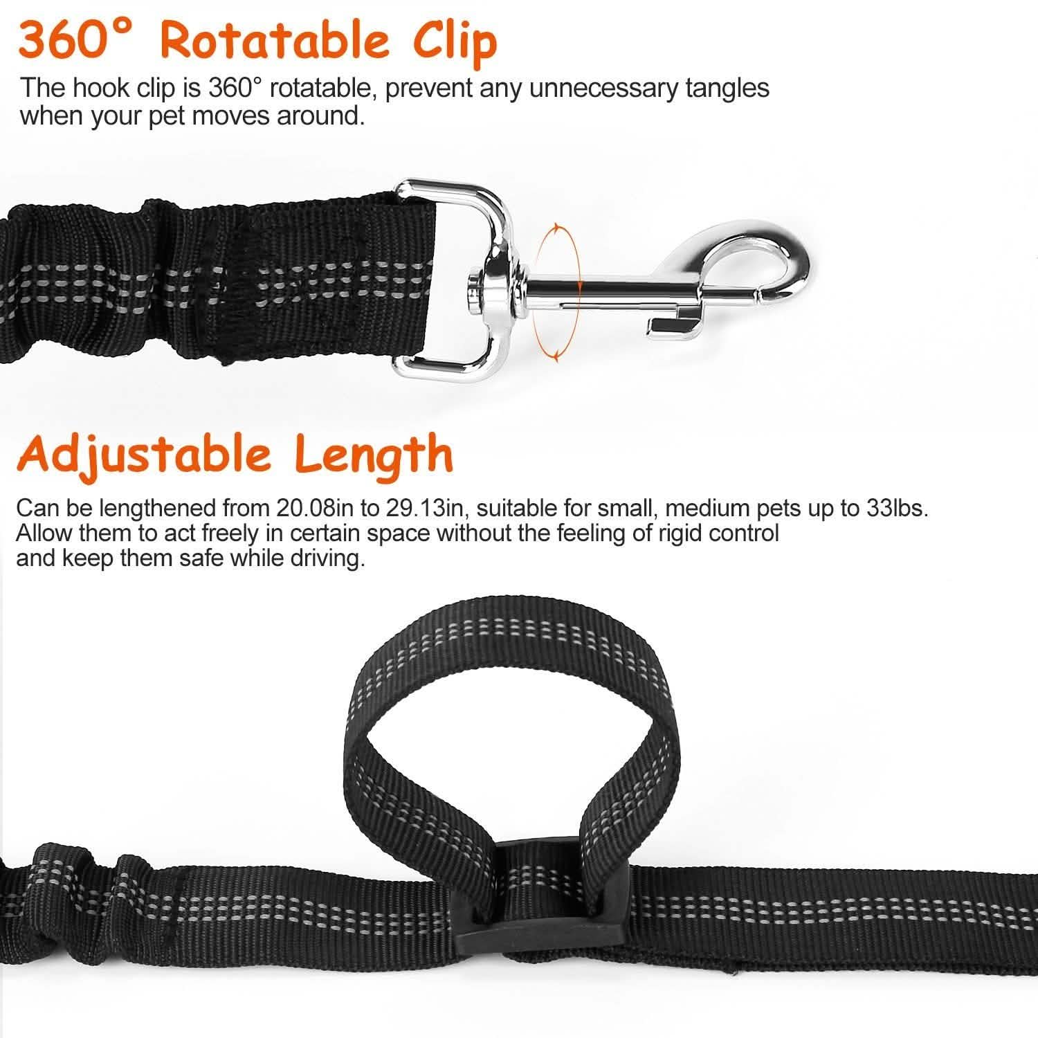 2-Piece: Pet Car Safety Seatbelt DailySale