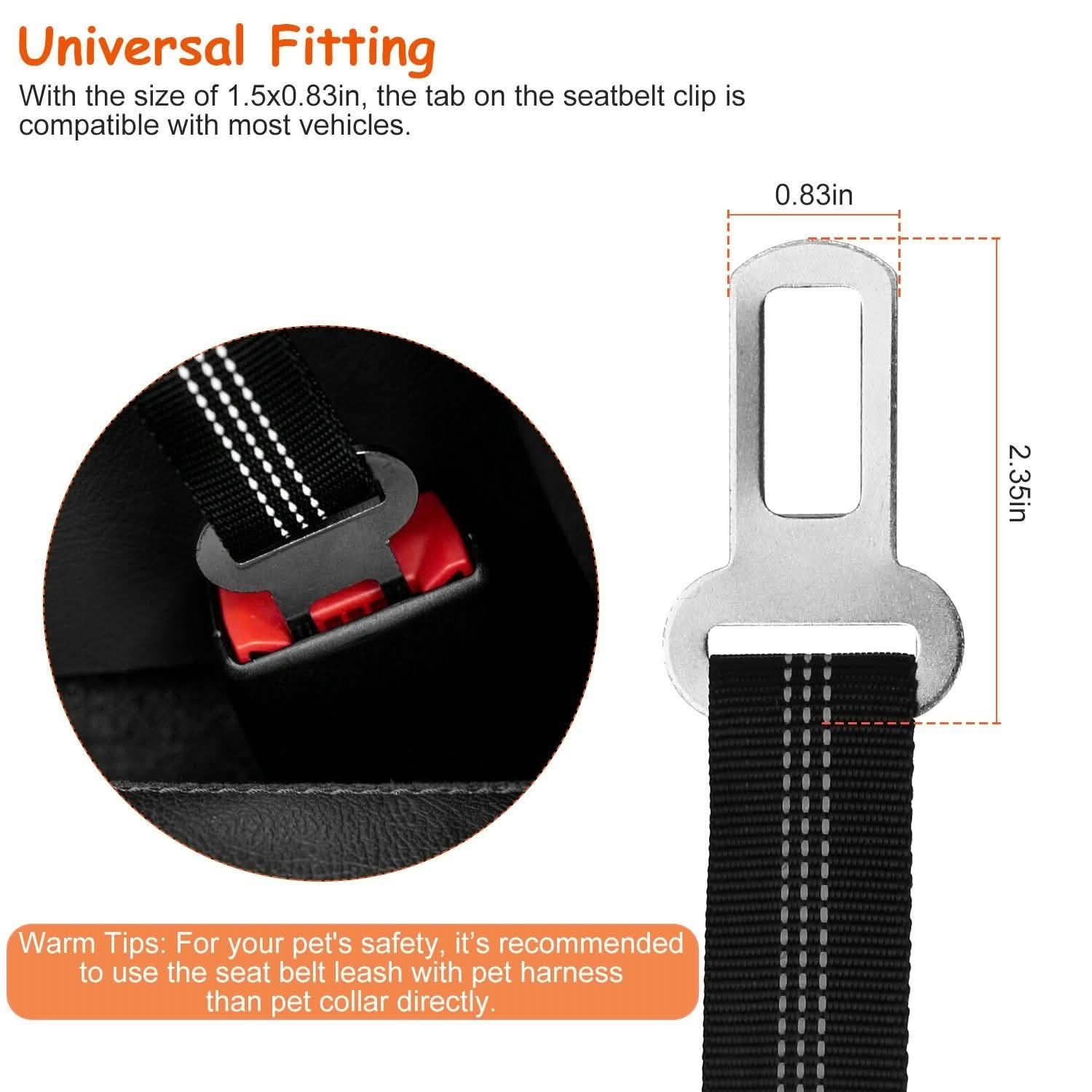 2-Piece: Pet Car Safety Seatbelt DailySale