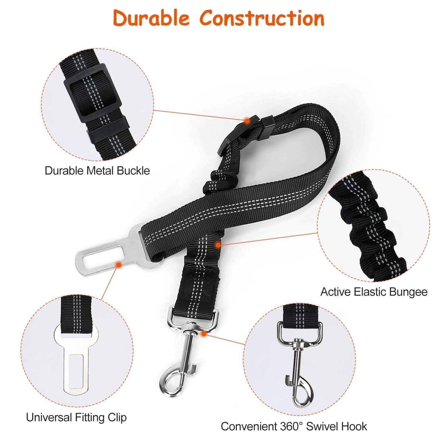 2-Piece: Pet Car Safety Seatbelt DailySale