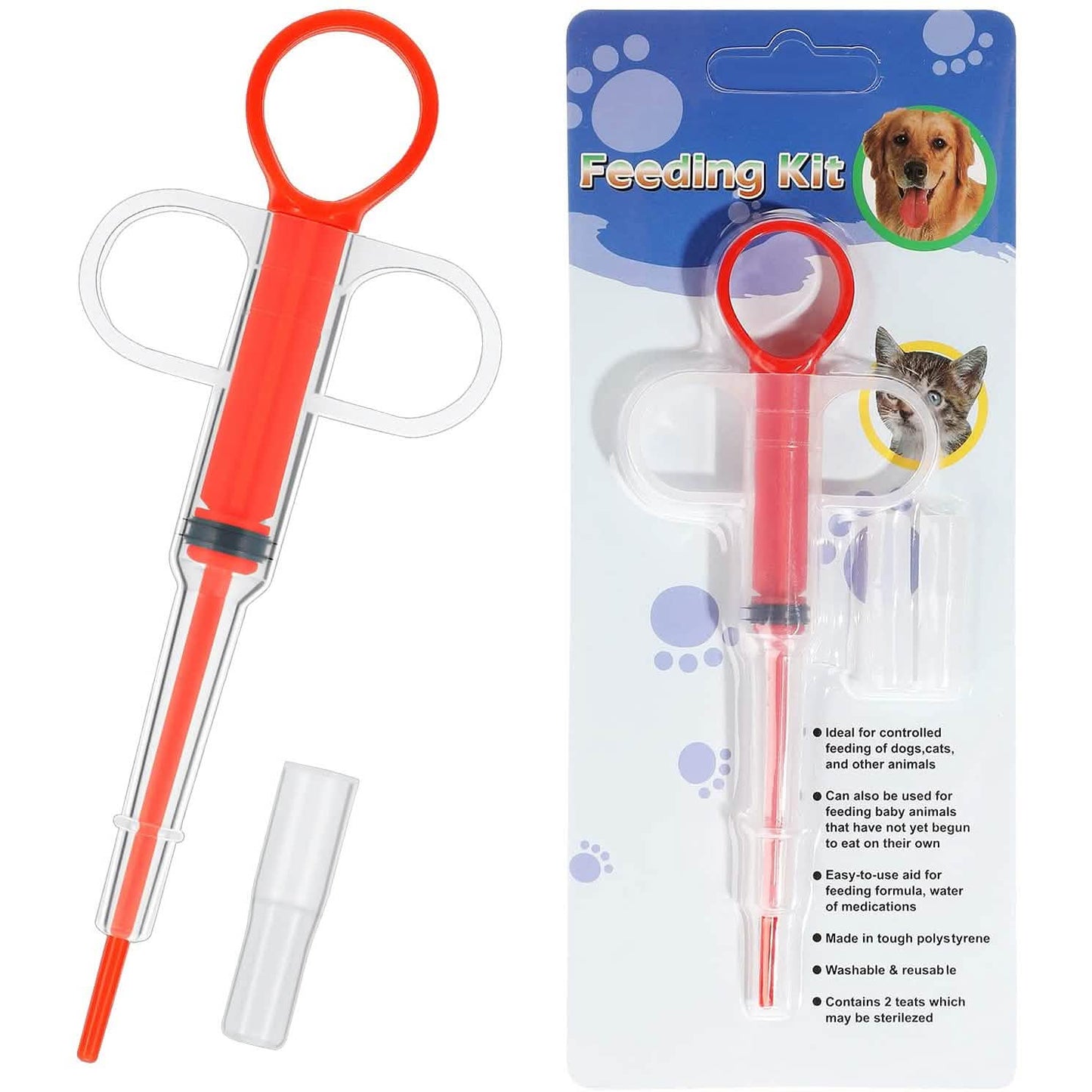 2-Piece: Pet Tablet Syringe Pusher DailySale