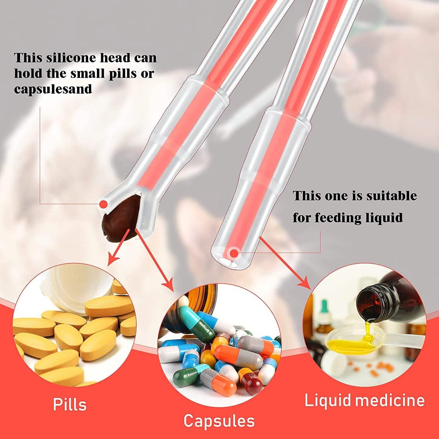 2-Piece: Pet Tablet Syringe Pusher DailySale