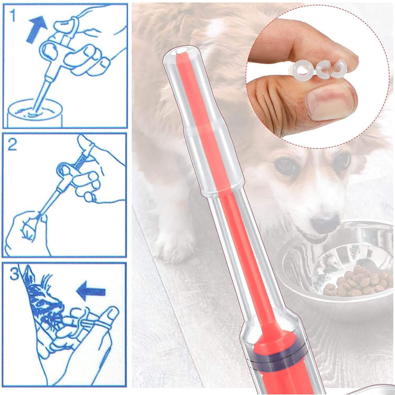 2-Piece: Pet Tablet Syringe Pusher DailySale
