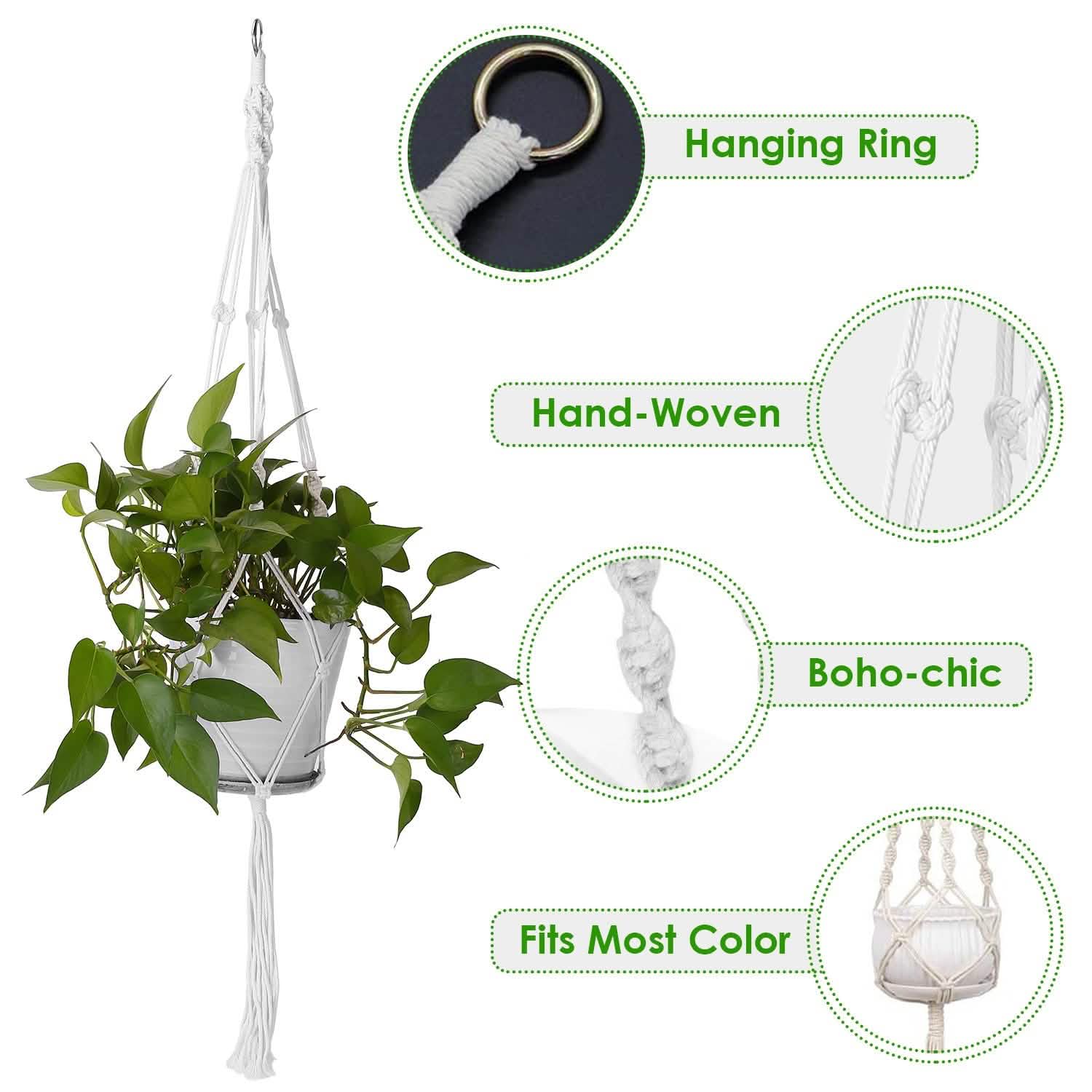 2-Piece: Plant Hanger Flowerpot Net Bag DailySale