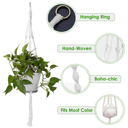 2-Piece: Plant Hanger Flowerpot Net Bag DailySale