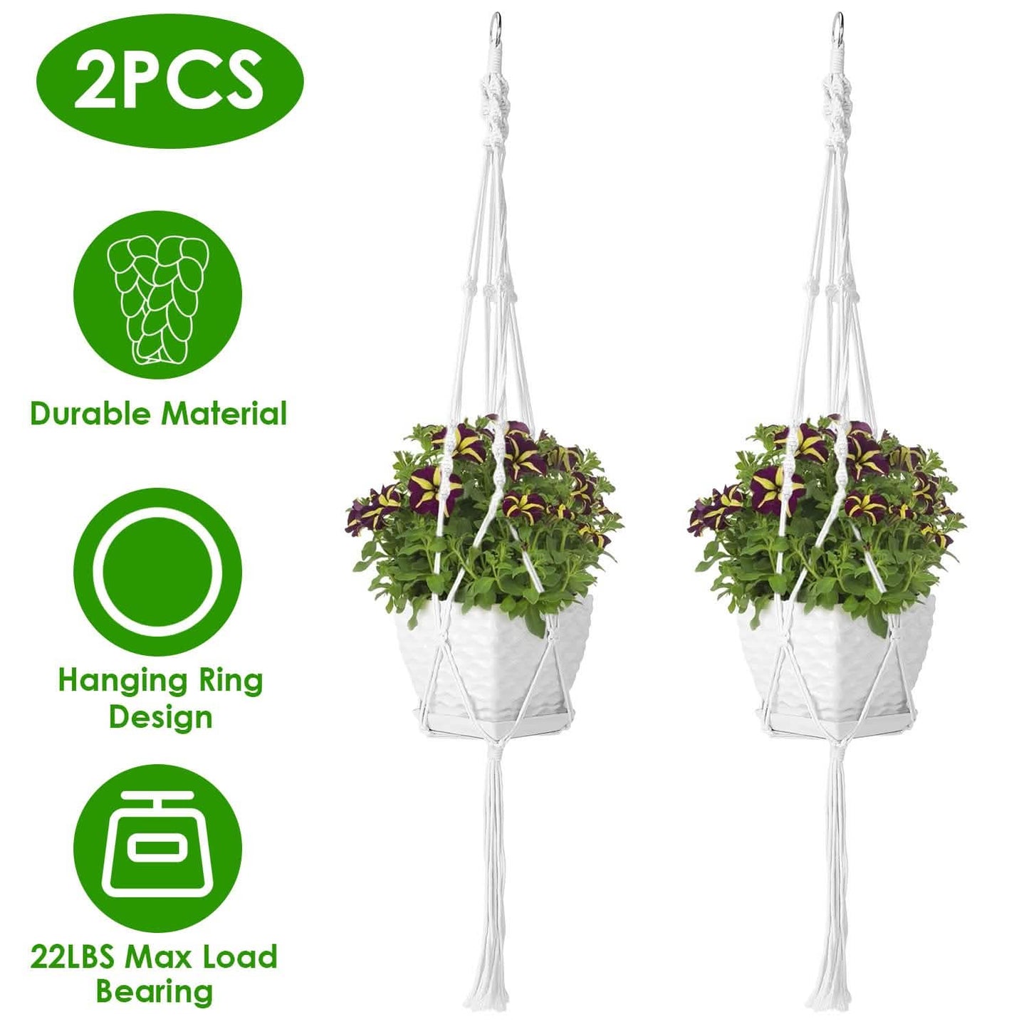 2-Piece: Plant Hanger Flowerpot Net Bag DailySale