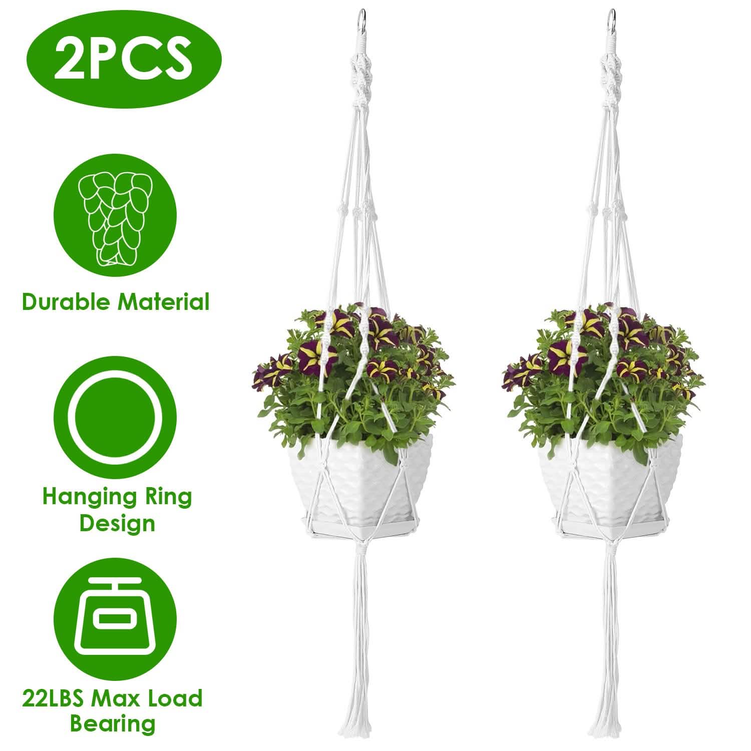 2-Piece: Plant Hanger Flowerpot Net Bag DailySale