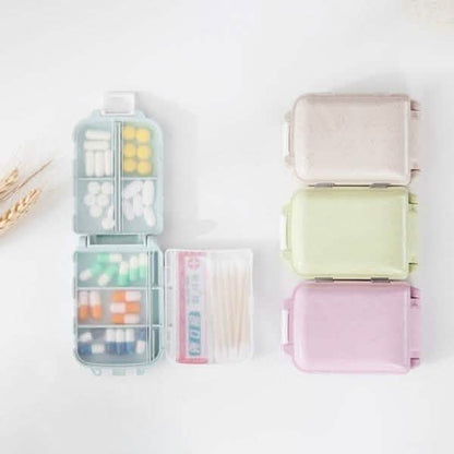 2-Piece: Portable Plastic Pill Box DailySale