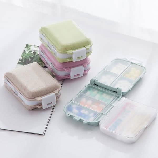 2-Piece: Portable Plastic Pill Box DailySale