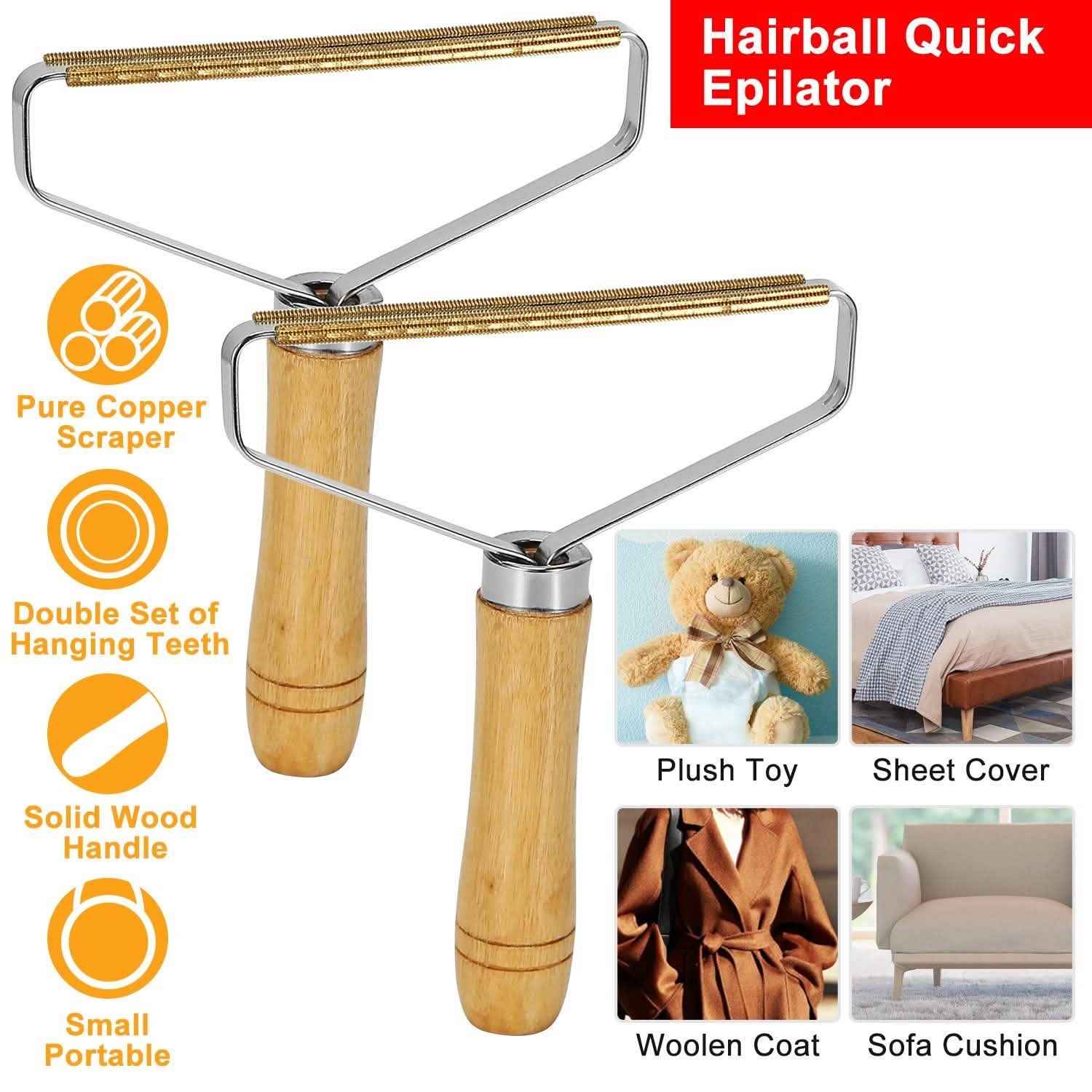 2-Piece: Portable Reusable Double Sided Lint Remover Travel DailySale