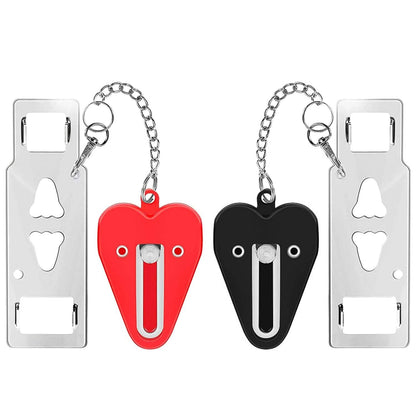 2-Piece: Portable Travel Door Lock Home Hotel Apartment Security Lock DailySale