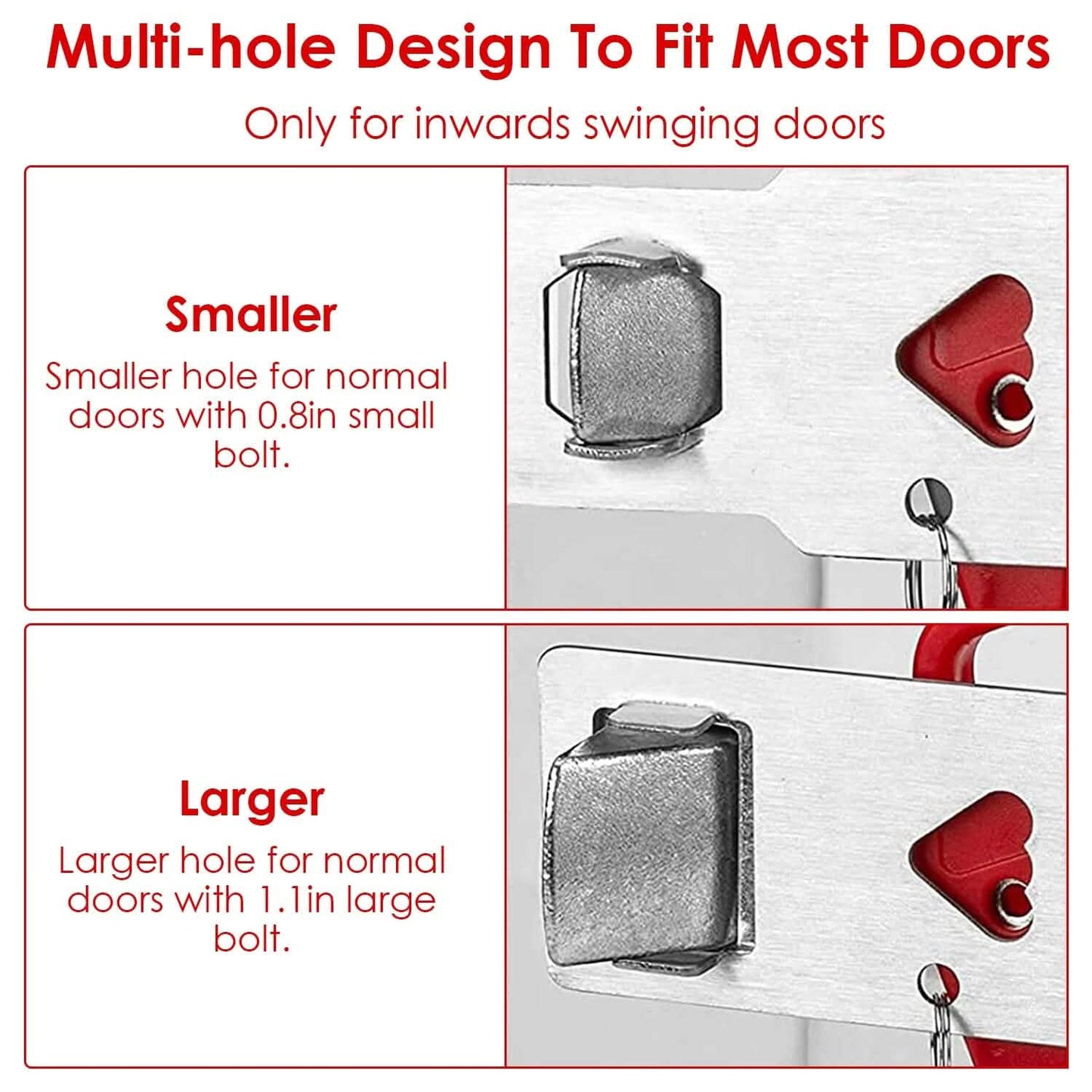 2-Piece: Portable Travel Door Lock Home Hotel Apartment Security Lock DailySale
