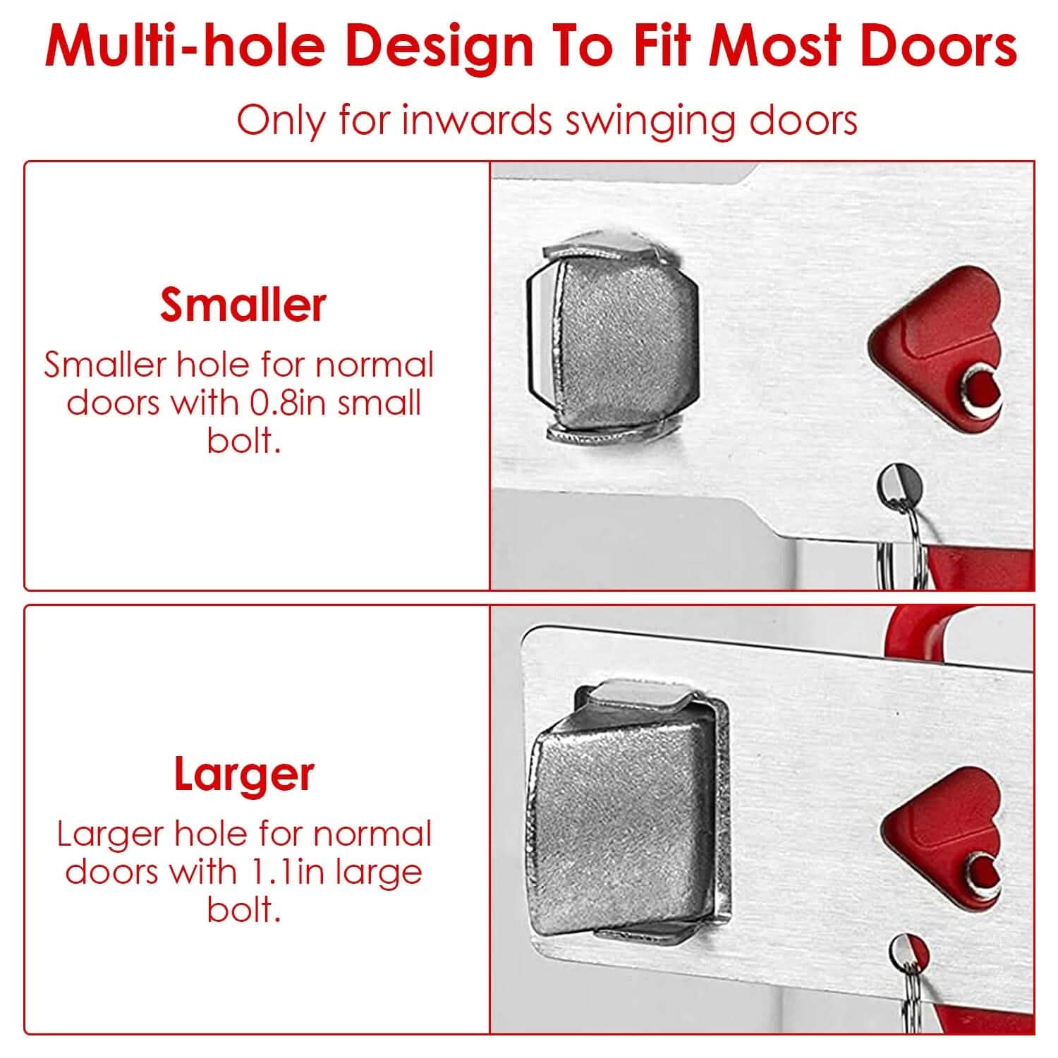 2-Piece: Portable Travel Door Lock Home Hotel Apartment Security Lock DailySale